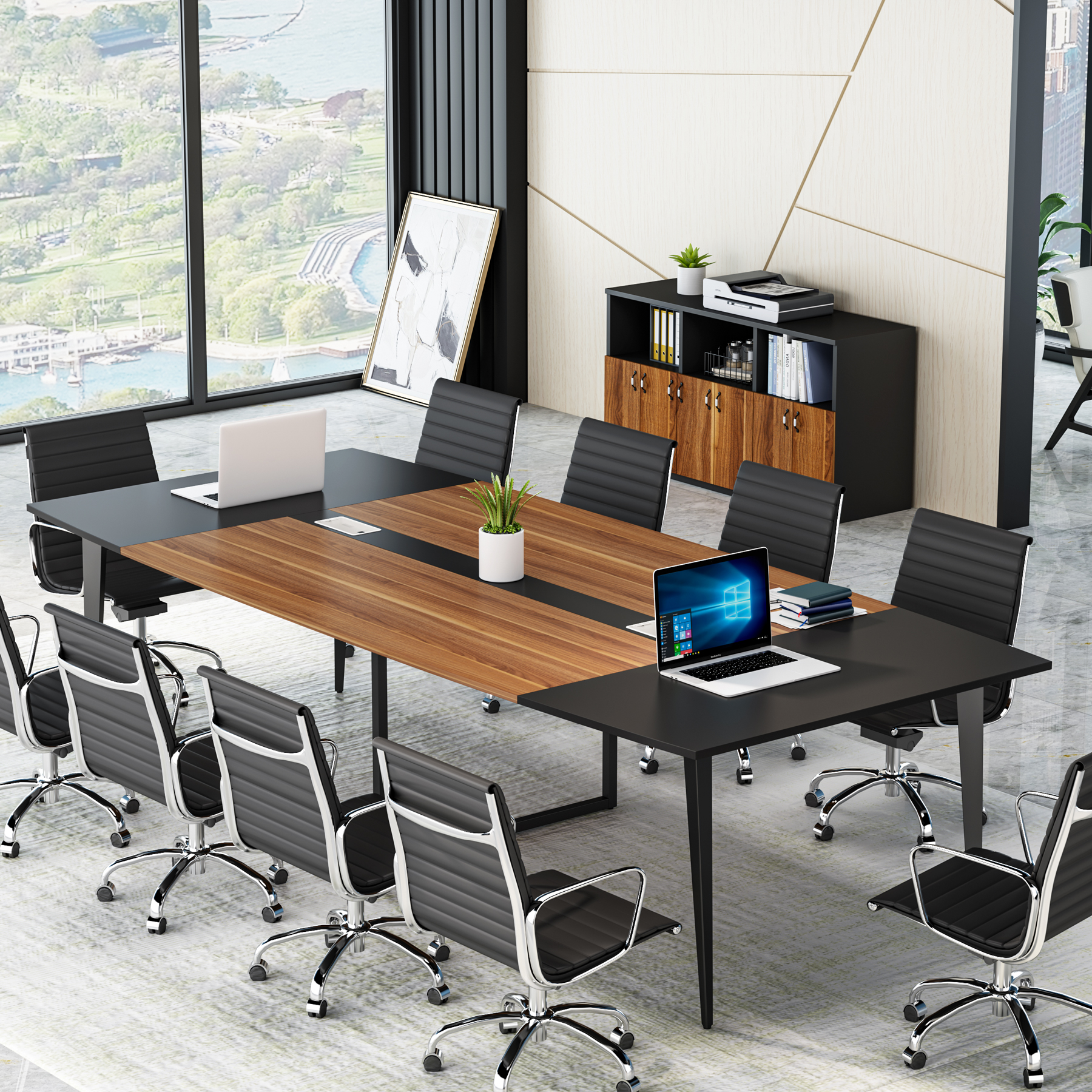 Office X Furniture - Tribesigns 8FT Conference Table, 94.48L x
