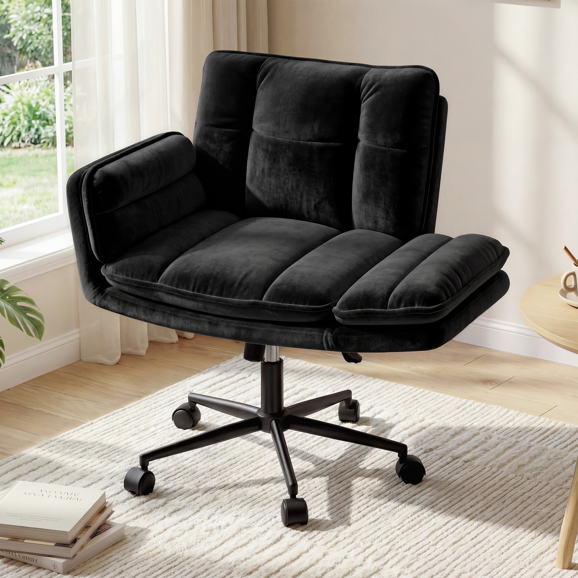 Office X Furniture - Criss Cross Chair with Wheels, Ergonomic