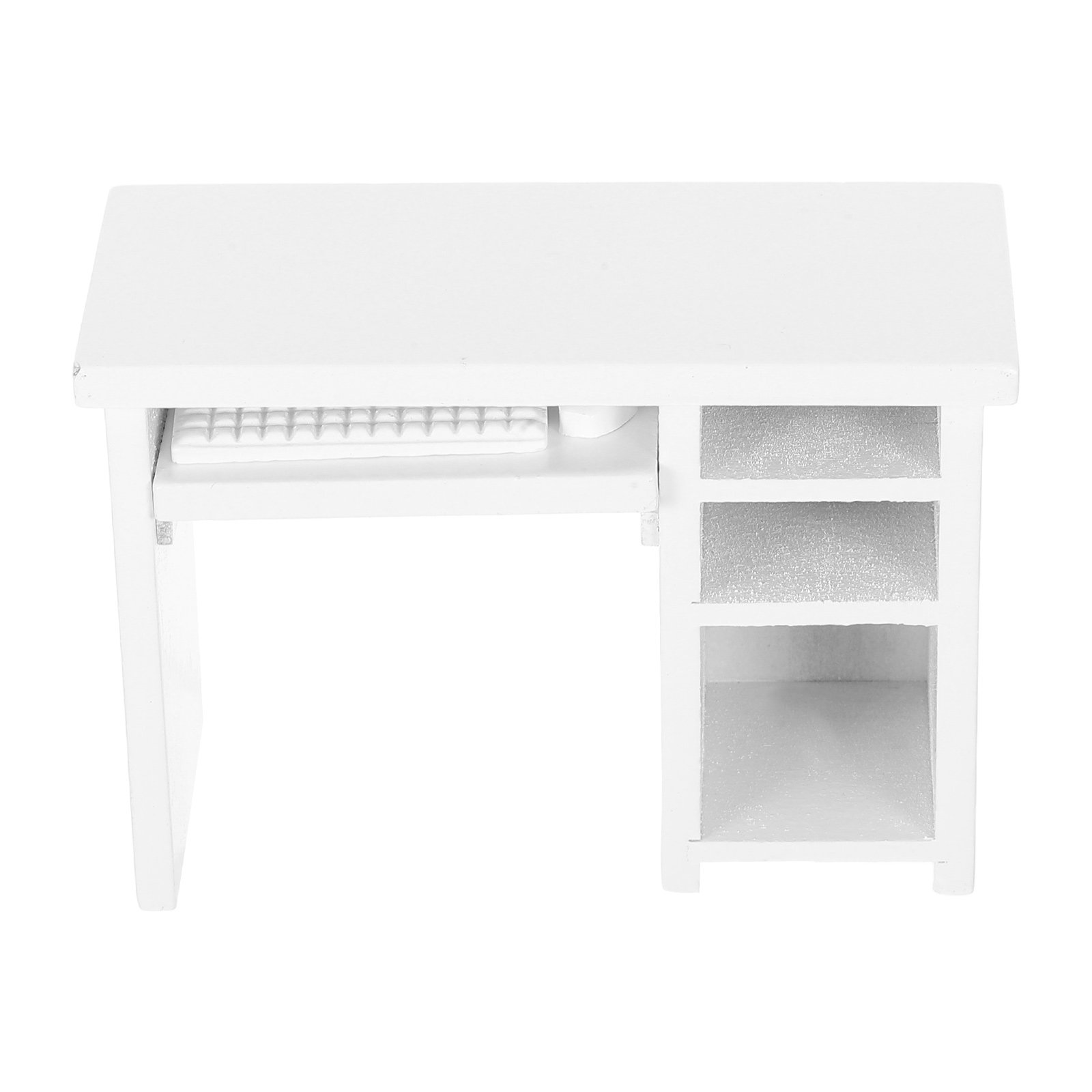 Office Furniture And Desks - Miniature 1:12 Scale Dollhouse Computer Desk