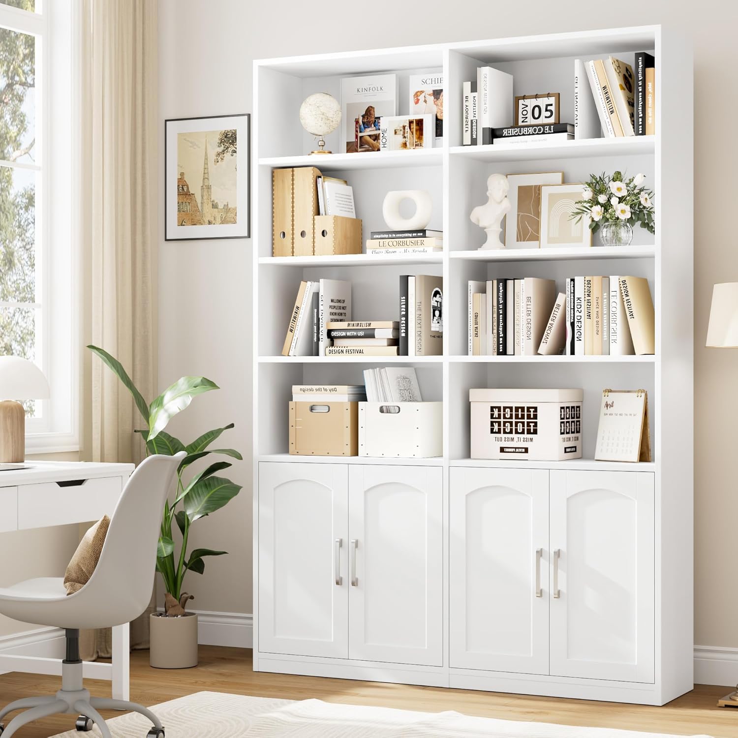 6-Tier Double Wide Bookcase wi - Office X Furniture ulasan dan harga