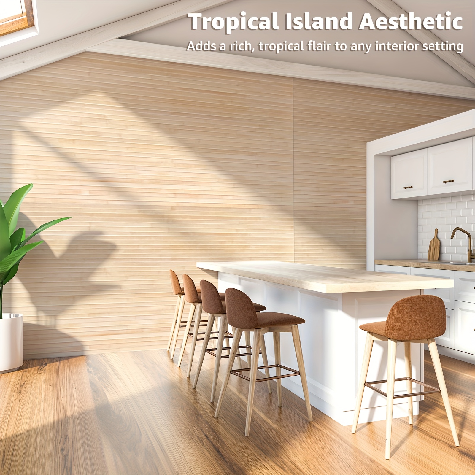 Natural Bamboo Wall Panel for  - Office X Furniture ulasan dan harga