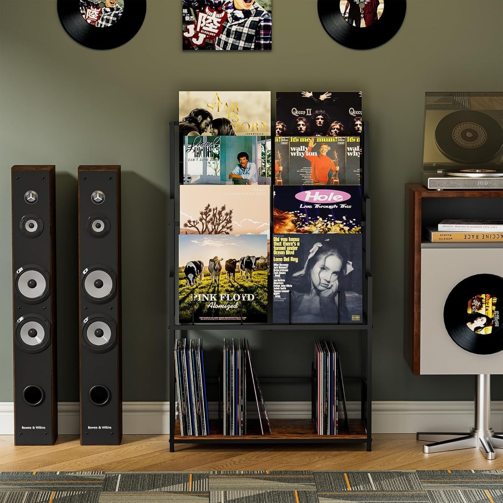 5-Tier Vinyl Record Storage St - Bookshelf 5 Tier ulasan dan harga