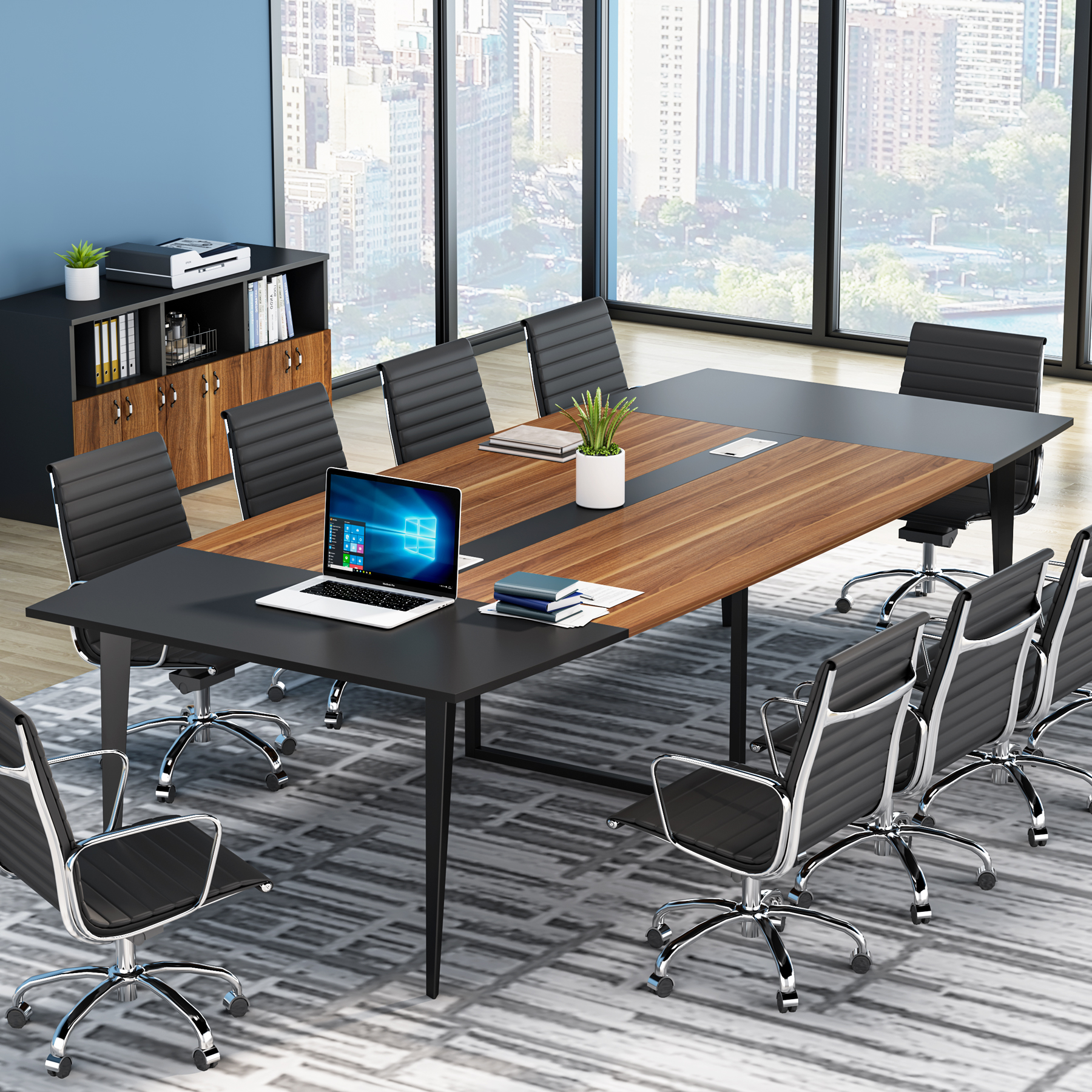 Tribesigns 8FT Conference Tabl - Office X Furniture ulasan dan harga