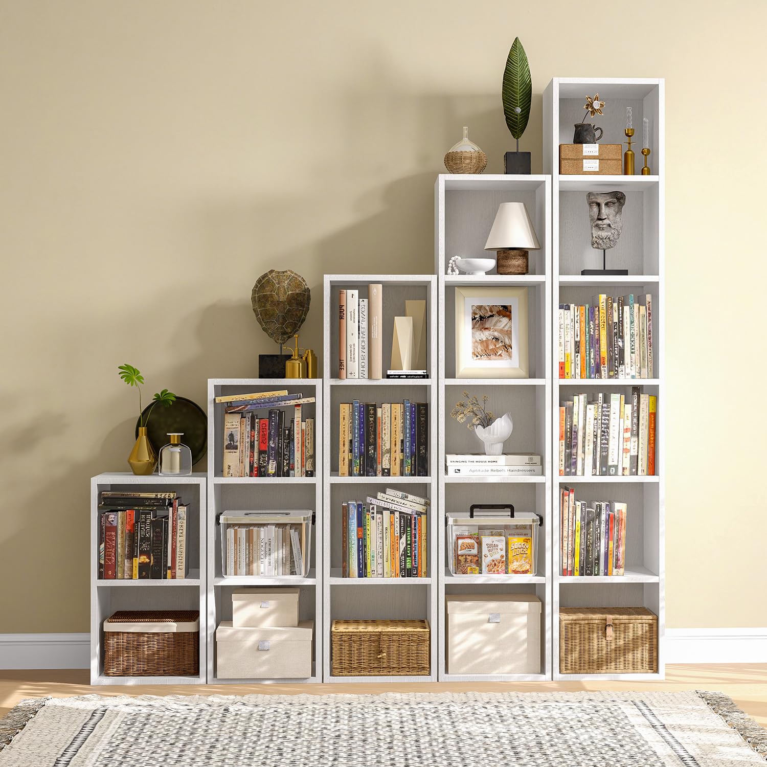 6-Tier Narrow Open Bookshelf W - Office X Furniture ulasan dan harga