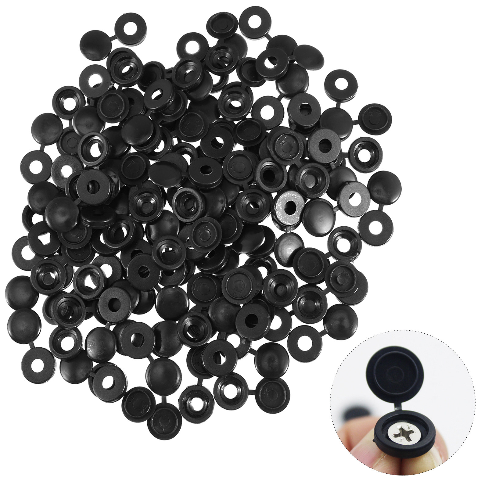 200Pcs Plastic Screw Cover Cap - Office Furniture Hardware ulasan dan harga