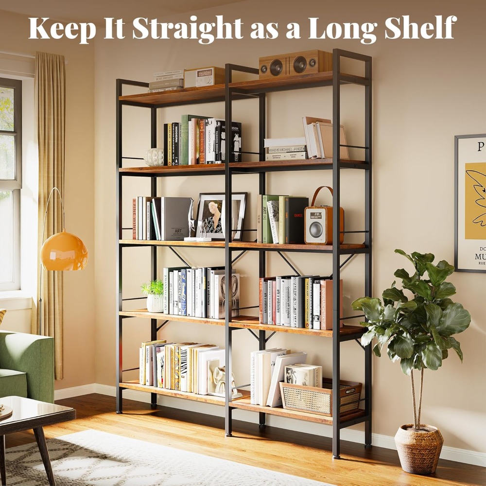 5 Tier L Shaped Corner Bookshe - Bookshelf 5 Tier ulasan dan harga