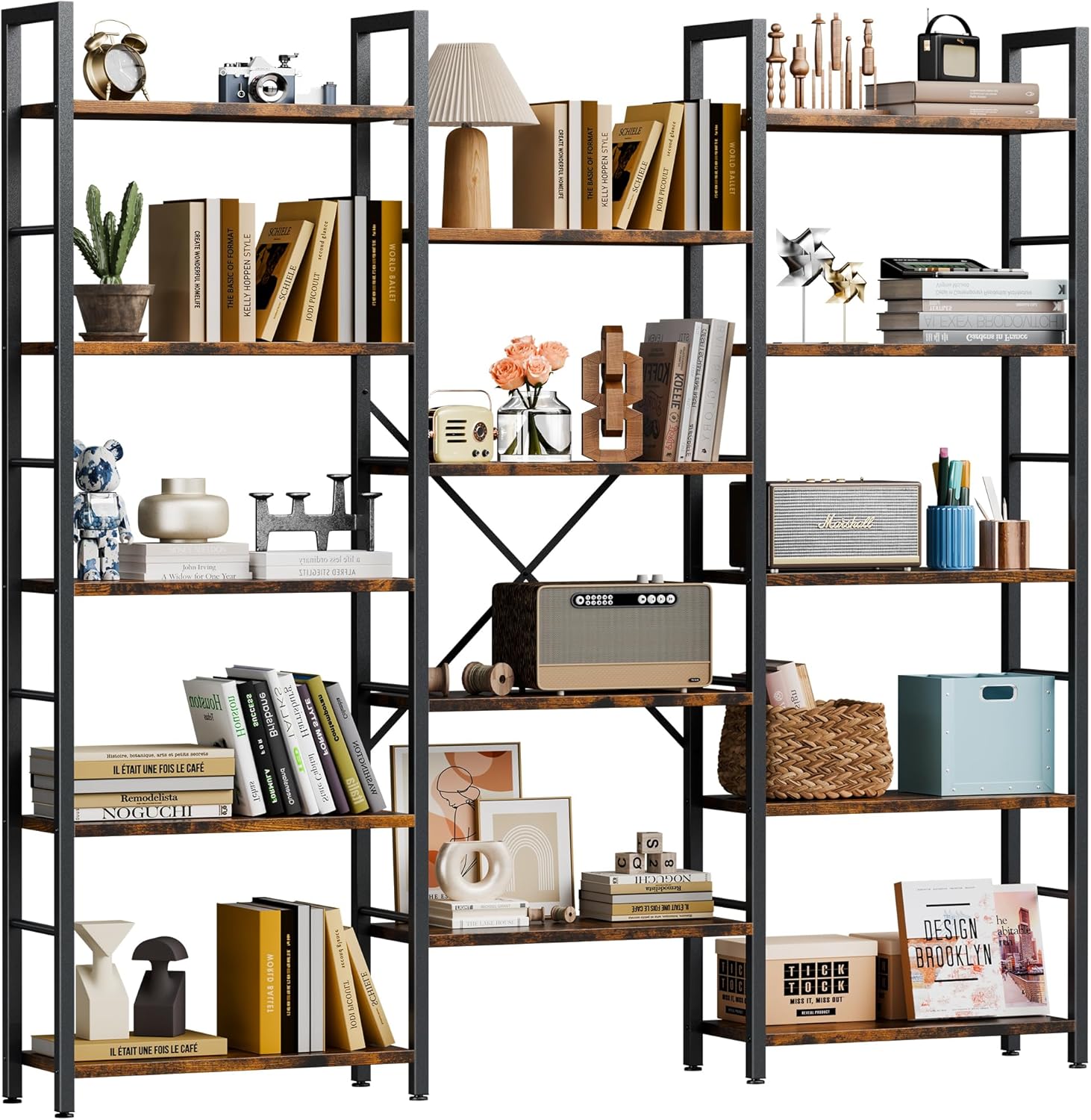SGIAWETA-Triple Column 5 Tier  - Bookshelf 5 Tier ulasan dan harga