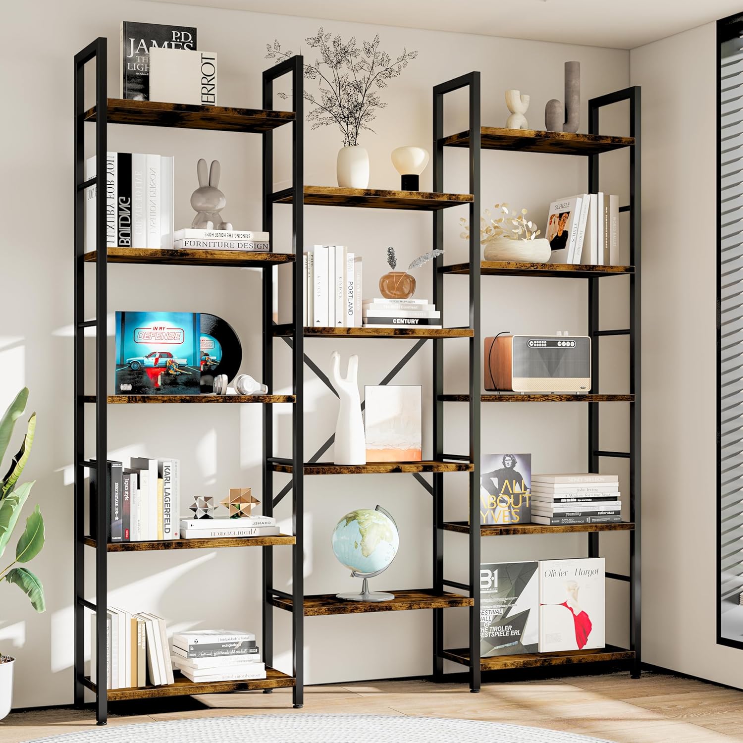 SGIAWETA-Triple Column 5 Tier  - Bookshelf 5 Tier ulasan dan harga