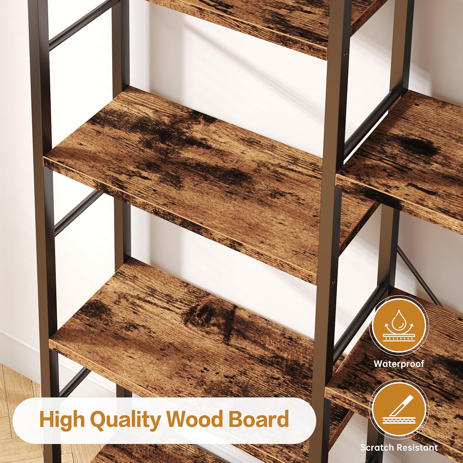SGIAWETA-Triple Column 5 Tier  - Bookshelf 5 Tier ulasan dan harga