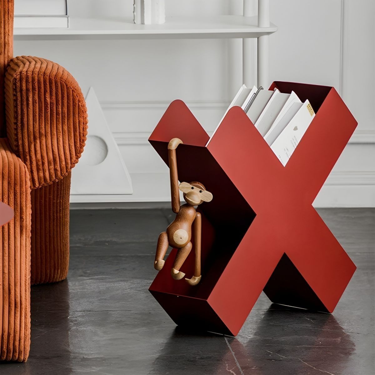 Nordic style X-shaped metal ma - Office X Furniture ulasan dan harga