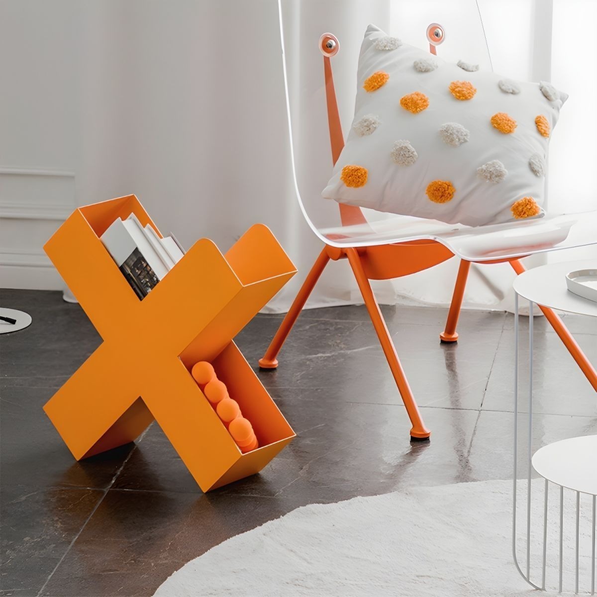 Nordic style X-shaped metal ma - Office X Furniture ulasan dan harga