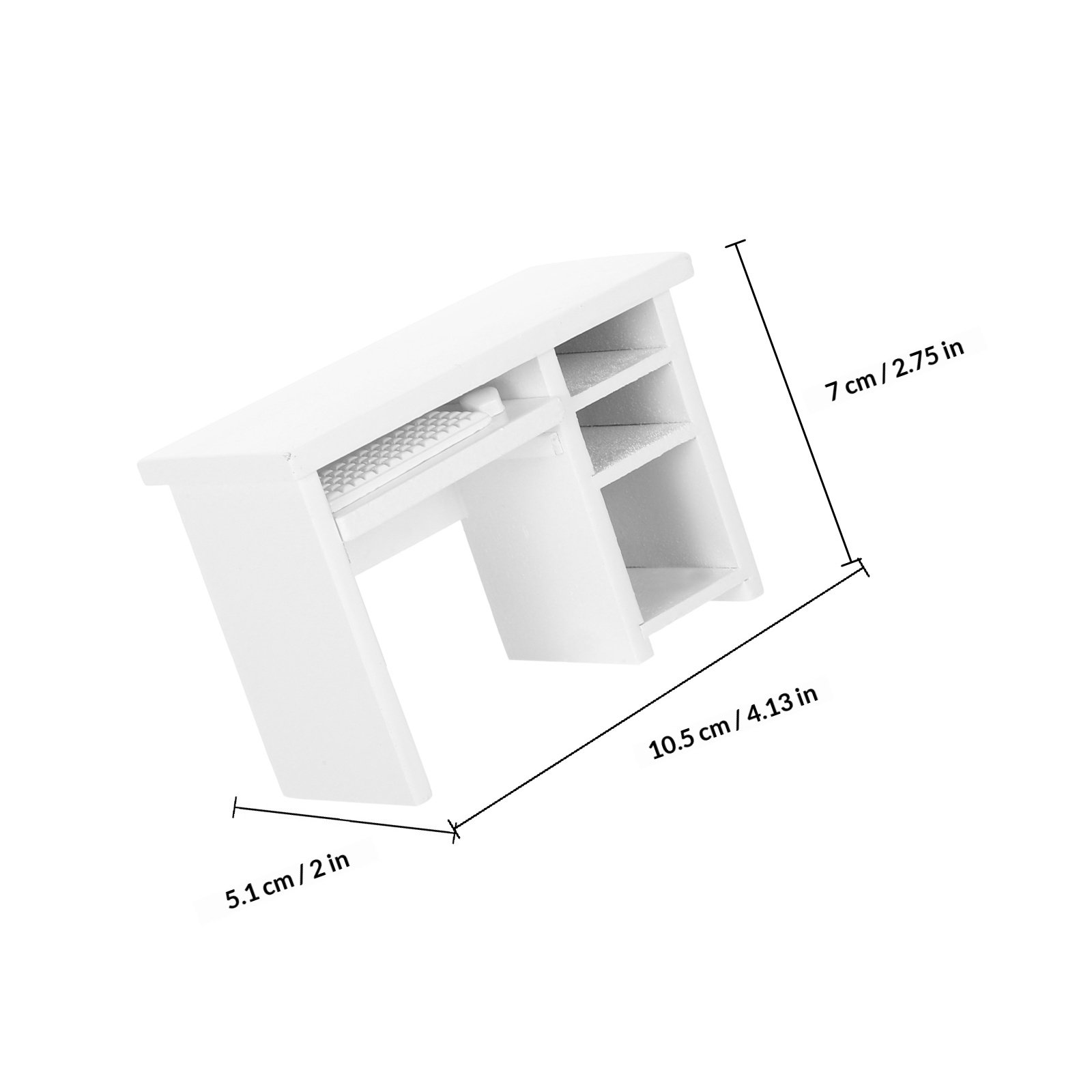 Miniature 1:12 Scale Dollhouse - Office Furniture And Desks ulasan dan harga