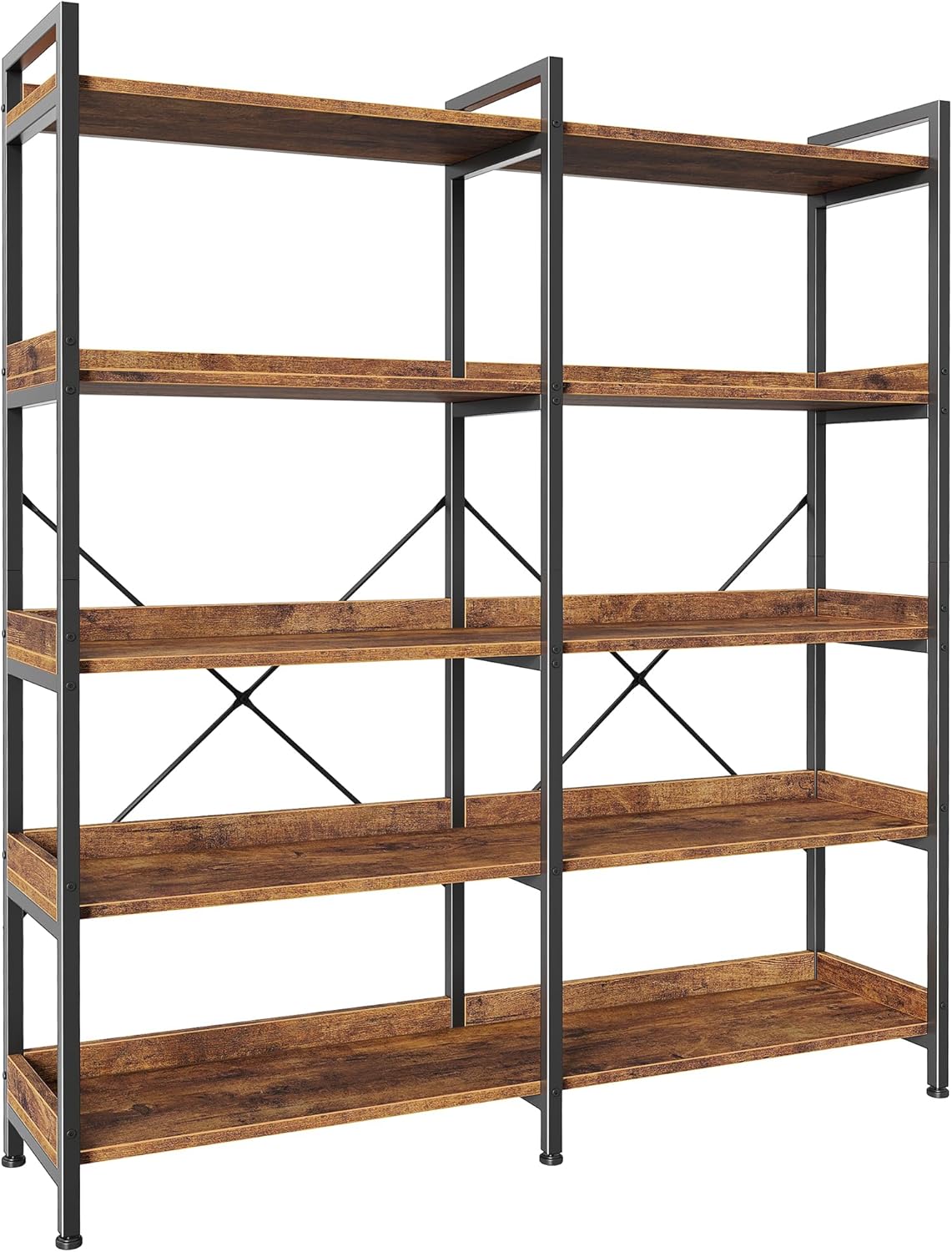 5-Tier Bookshelf with 10 Open  - Bookshelf 5 Tier ulasan dan harga