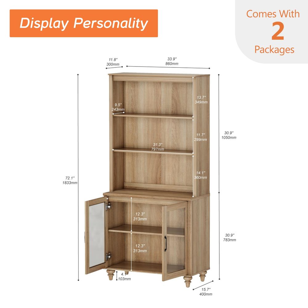 5 Tier Bookshelf 72 Tall Bookc - Bookshelf 5 Tier ulasan dan harga