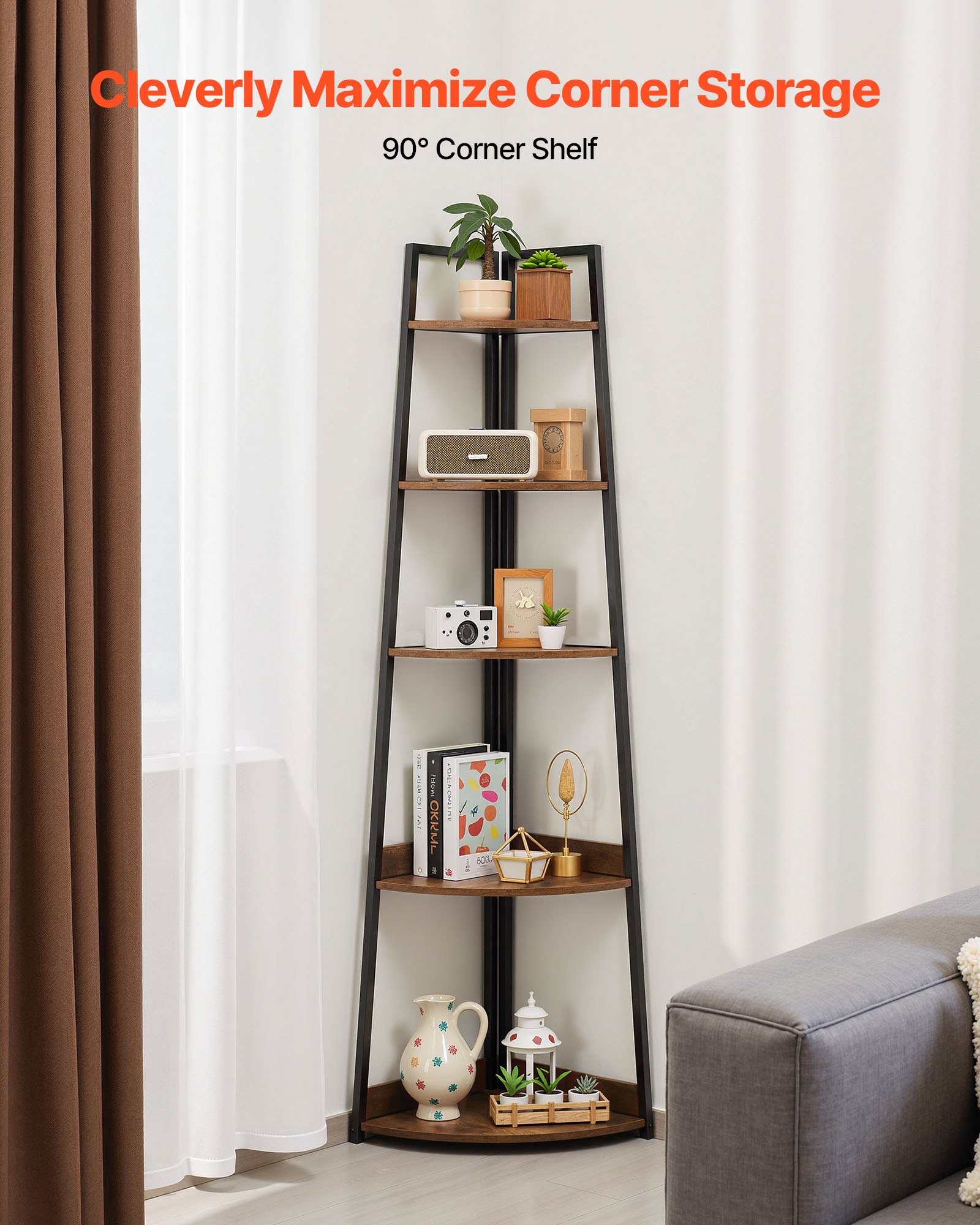 5 Tier Corner Shelf, 70