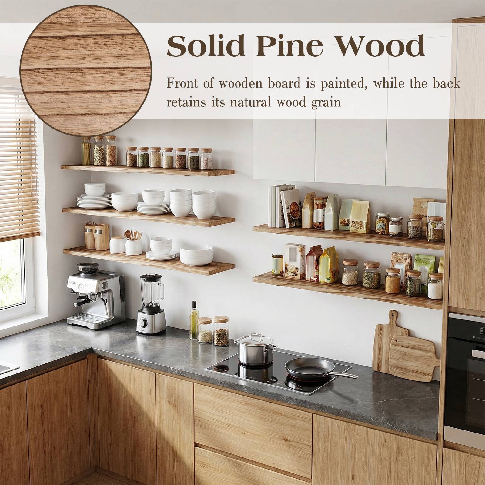 5-Tier Wall Mounted Bookshelf  - Bookshelf 5 Tier ulasan dan harga