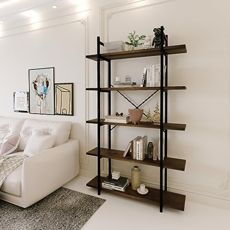 5 Tiers Bookshelf Organizer fo - Bookshelf 5 Tier ulasan dan harga