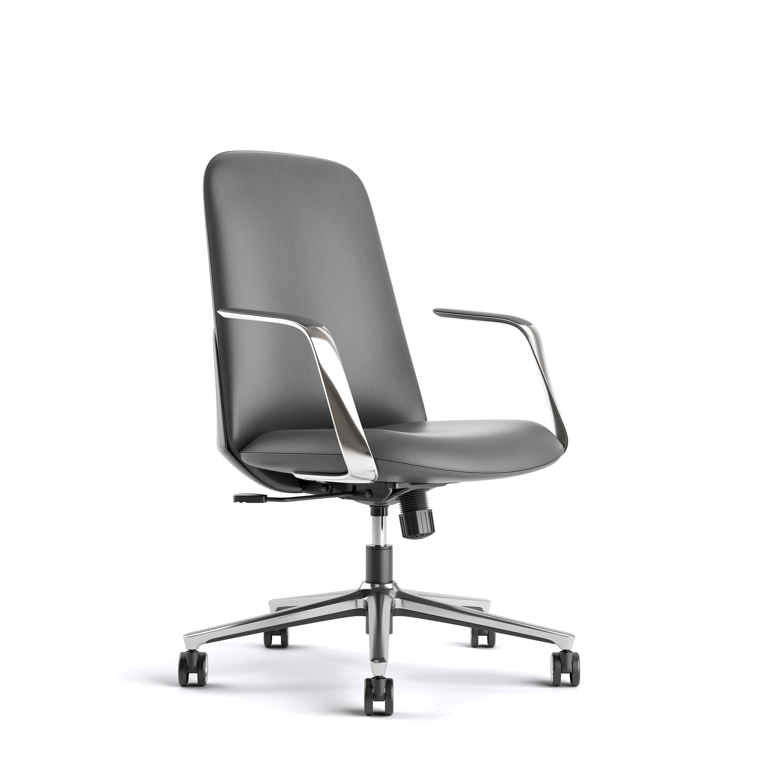 Gray Cow Genuine Leather Boss  - Office Furniture Brands ulasan dan harga