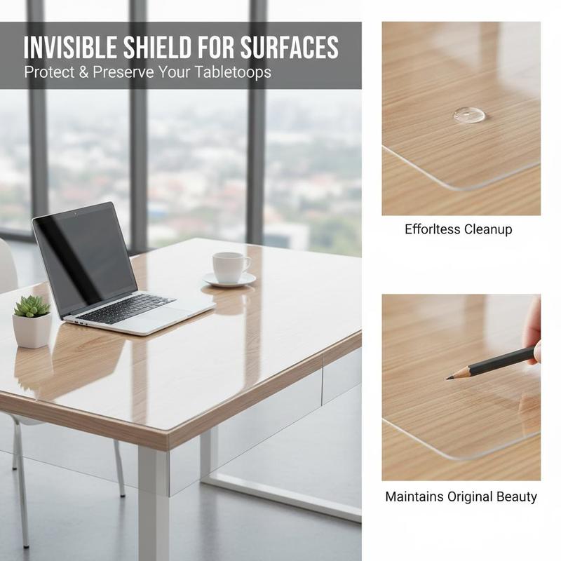 Transparent Desk Pad 36 x 60 I - Office X Furniture ulasan dan harga