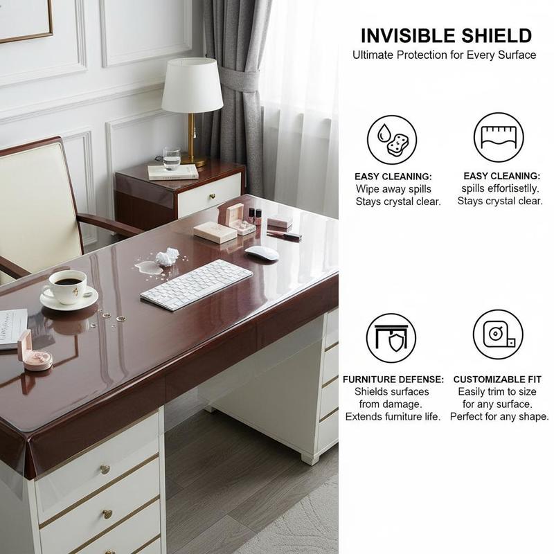 Transparent Desk Pad 36 x 60 I - Office X Furniture ulasan dan harga