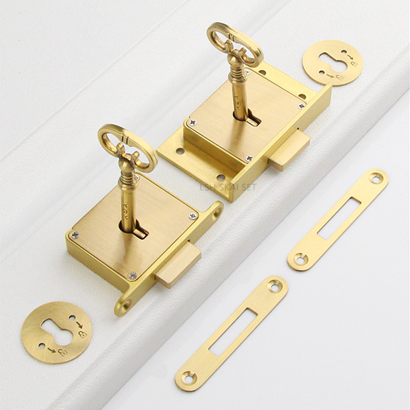 1PC Retro Brass Drawer Lock, O - Office Furniture Hardware ulasan dan harga